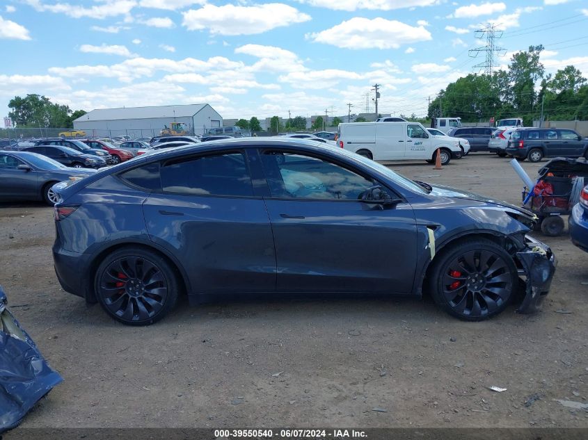 2021 Tesla Model Y Performance Dual Motor All-Wheel Drive VIN: 5YJYGDEF5MF252918 Lot: 39550540