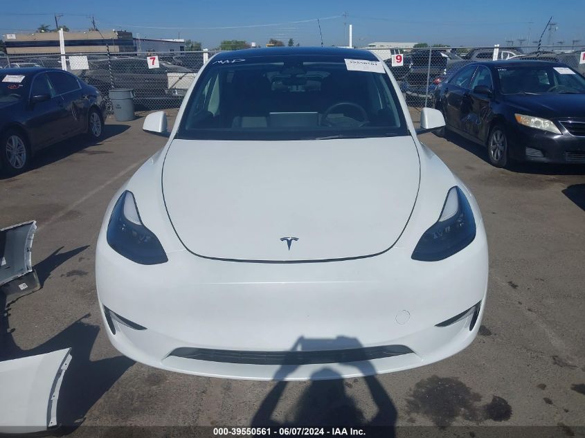 2023 Tesla Model Y Awd/Long Range Dual Motor All-Wheel Drive VIN: 7SAYGDEE8PF705377 Lot: 39550561