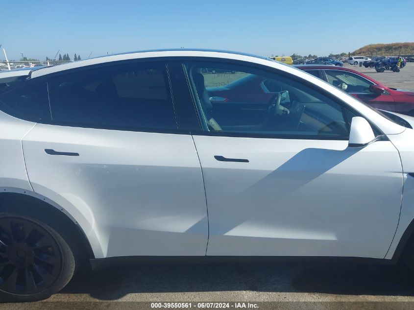 2023 Tesla Model Y Awd/Long Range Dual Motor All-Wheel Drive VIN: 7SAYGDEE8PF705377 Lot: 39550561