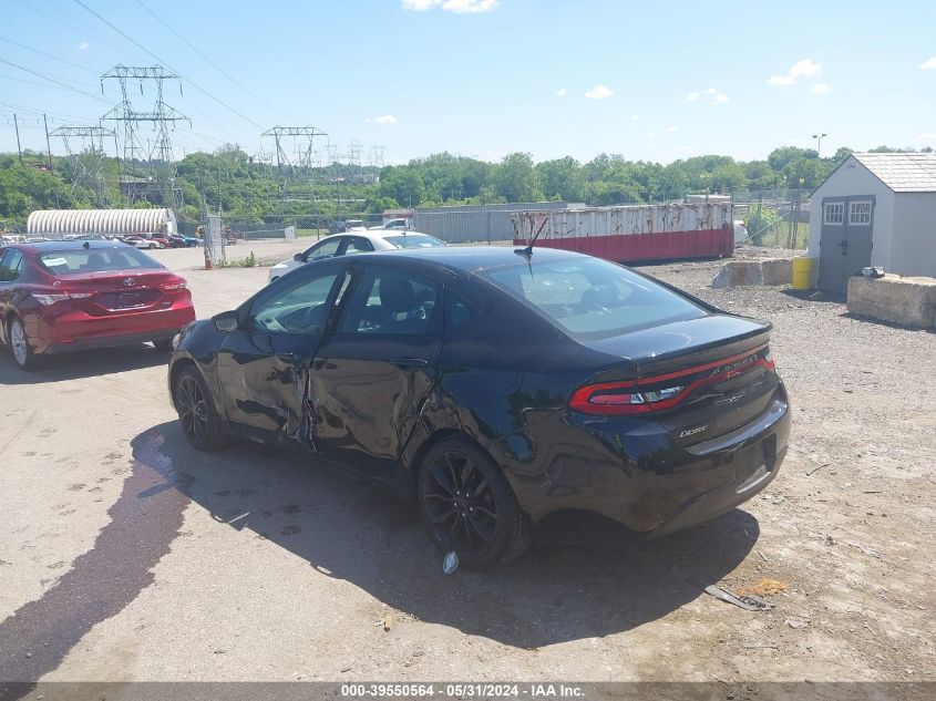 2016 Dodge Dart Sxt Sport Blacktop VIN: 1C3CDFFA1GD817571 Lot: 39550564