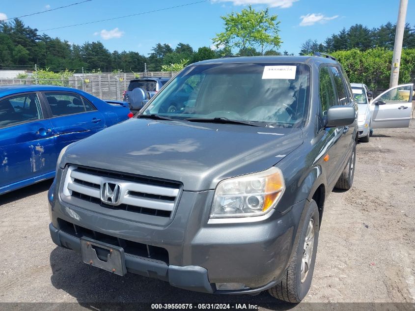 2007 Honda Pilot Ex-L VIN: 2HKYF185X7H529475 Lot: 39550575