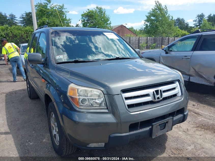 2007 Honda Pilot Ex-L VIN: 2HKYF185X7H529475 Lot: 39550575