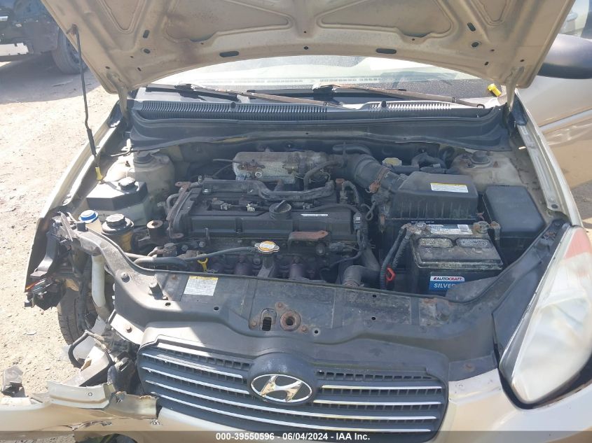 2006 Hyundai Accent Gls VIN: KMHCN46CX6U054068 Lot: 39550596