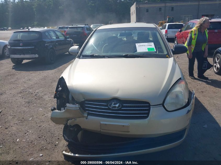 2006 Hyundai Accent Gls VIN: KMHCN46CX6U054068 Lot: 39550596