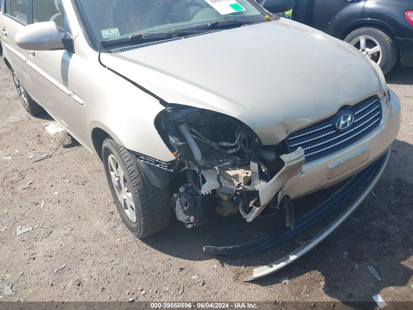 2006 Hyundai Accent Gls VIN: KMHCN46CX6U054068 Lot: 39550596