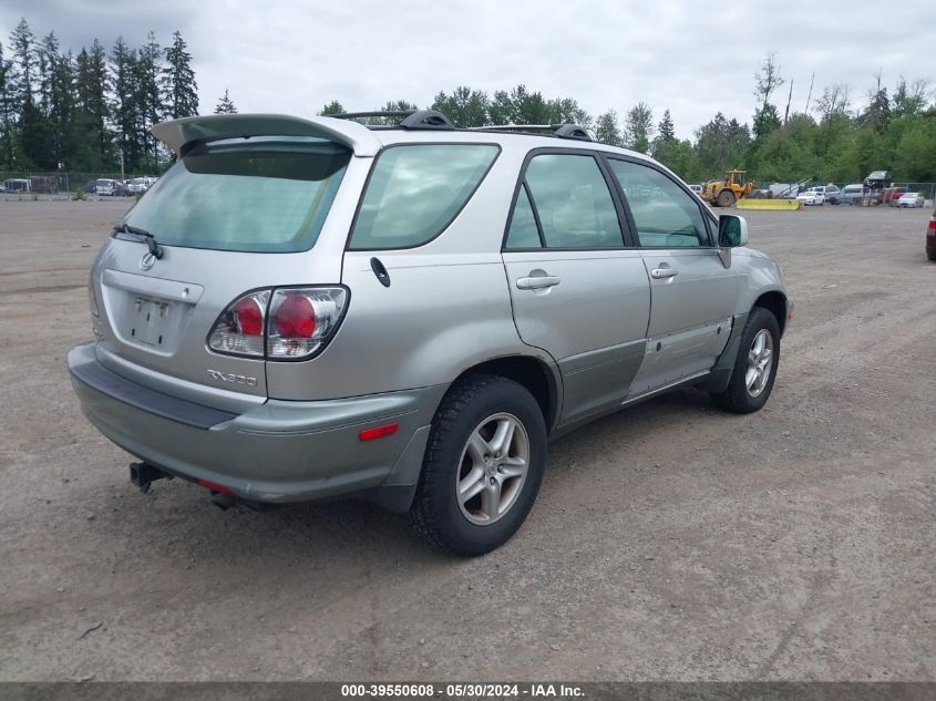 2001 Lexus Rx 300 VIN: JTJHF10U010189239 Lot: 39550608