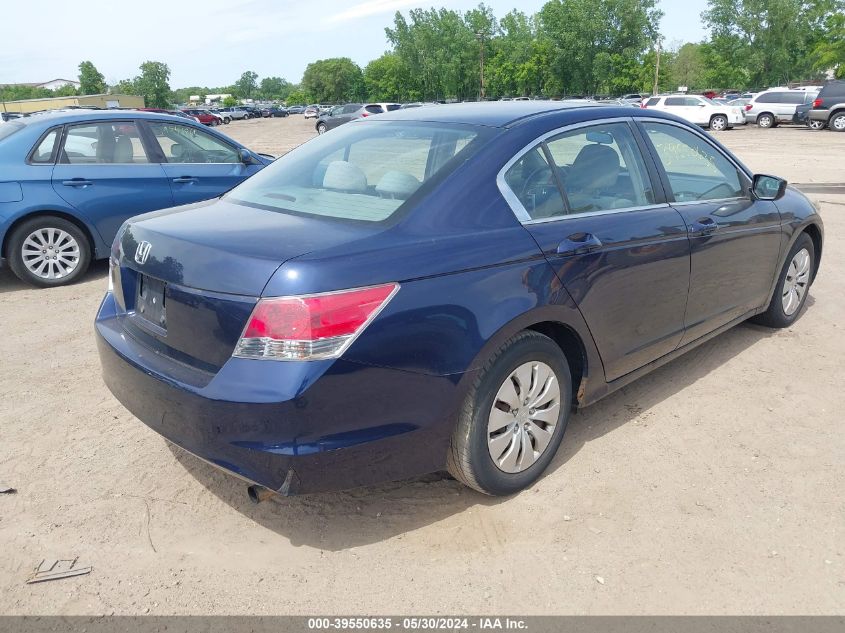 2008 Honda Accord 2.4 Lx VIN: 1HGCP263X8A044505 Lot: 39550635