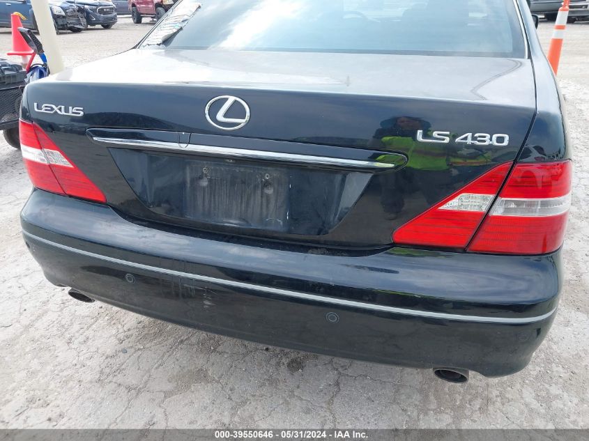 2004 Lexus Ls 430 VIN: JTHBN36F640143188 Lot: 39550646