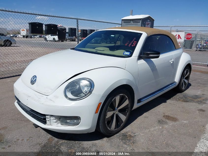 2013 Volkswagen Beetle Turbo VIN: 3VW767AT8DM812788 Lot: 39550655