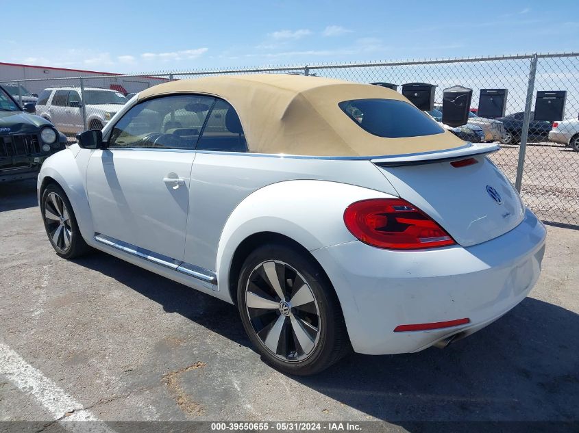 2013 Volkswagen Beetle Turbo VIN: 3VW767AT8DM812788 Lot: 39550655