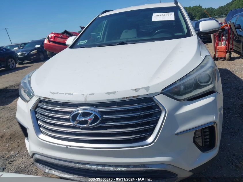 2017 Hyundai Santa Fe Limited VIN: KM8SN4HF5HU171028 Lot: 39550670