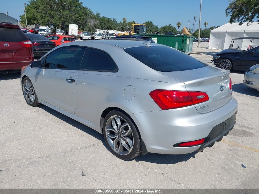 2016 Kia Forte Koup Sx VIN: KNAFZ6A37G5579638 Lot: 39550697