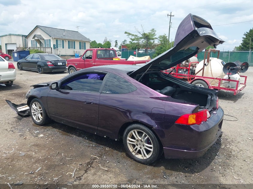 2002 Acura Rsx Type S VIN: JH4DC53022C002575 Lot: 39550750