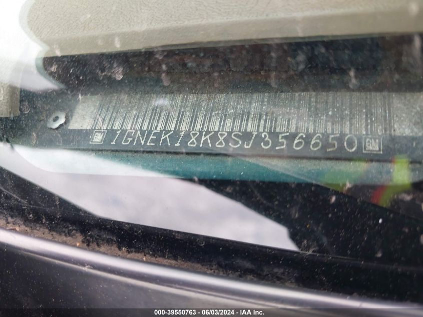 1995 Chevrolet Tahoe K1500 VIN: IGNEK18K8SJ356650 Lot: 39550763