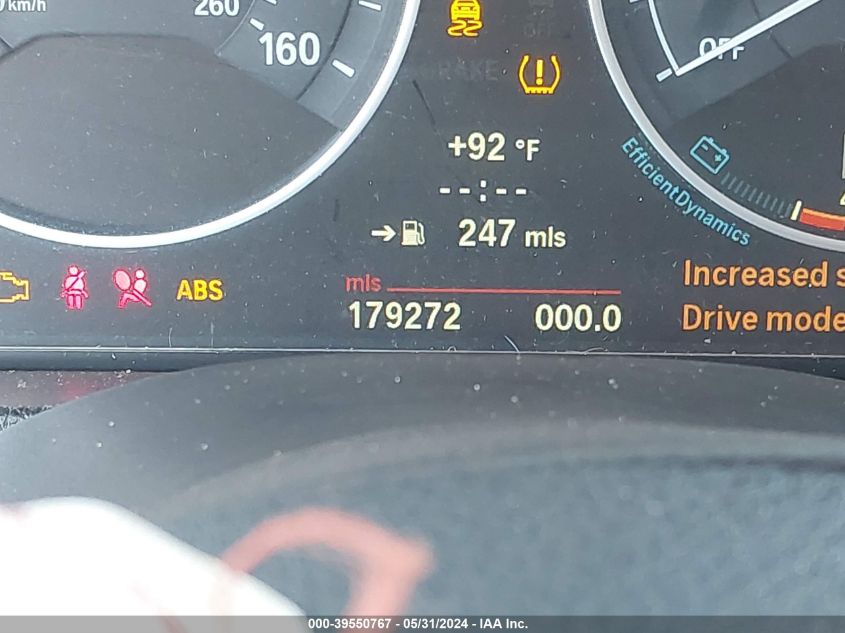 2012 BMW 328 I VIN: WBA3A5C53CFJ88617 Lot: 39550767