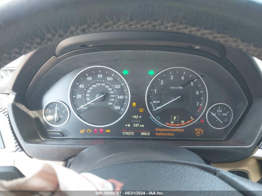 2012 BMW 328 I VIN: WBA3A5C53CFJ88617 Lot: 39550767