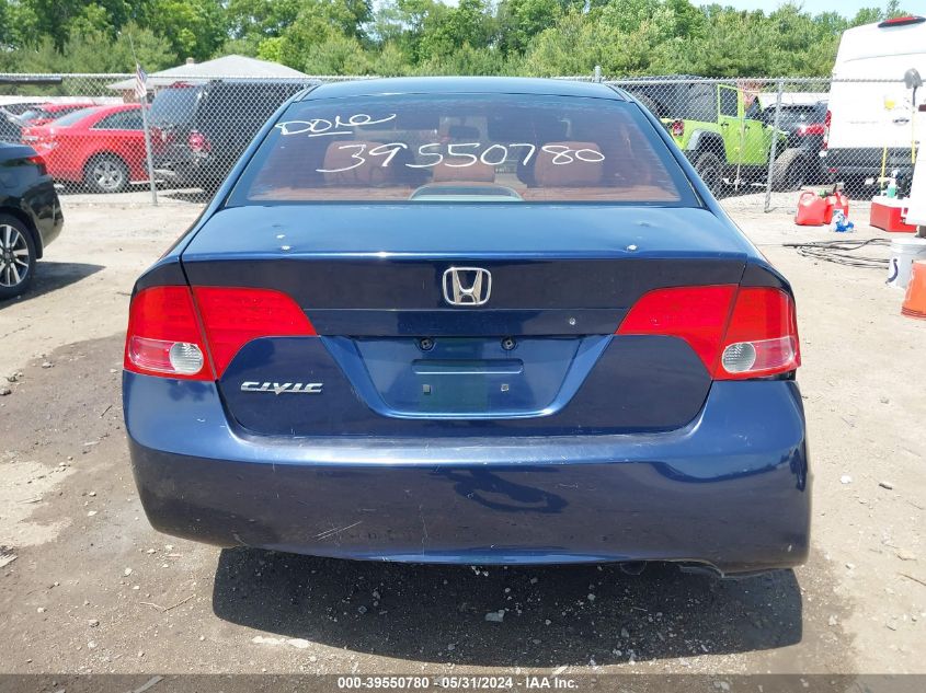 2008 Honda Civic Lx VIN: 1HGFA16528L048787 Lot: 39550780
