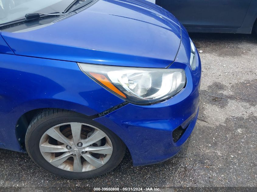 2012 Hyundai Accent Gls/Gs/Se VIN: KMHCU5AE9CU054897 Lot: 39550808