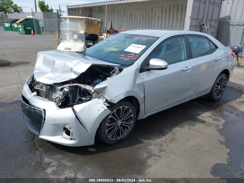 2016 Toyota Corolla S Plus VIN: 5YFBURHE8GP387527 Lot: 39550833