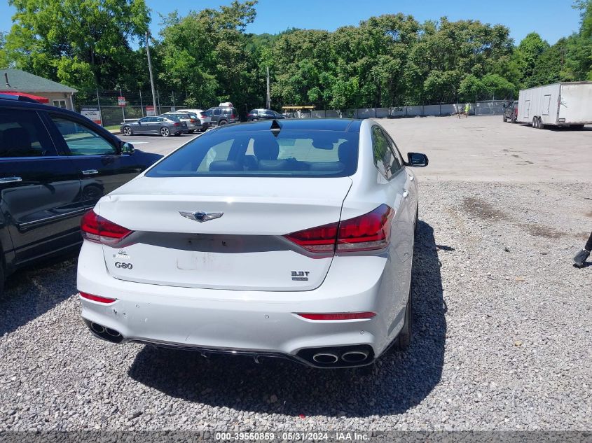 2018 Genesis G80 3.3T Sport VIN: KMHGN4JB7JU256729 Lot: 39550859