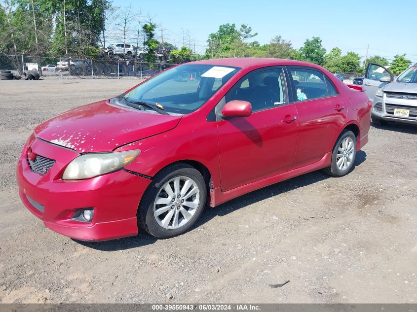 2009 Toyota Corolla S/Le/Xle VIN: 1NXBU40E89Z121814 Lot: 39550943