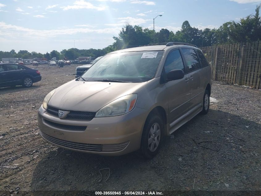 2005 Toyota Sienna Le VIN: 5TDZA23C75S234937 Lot: 39550945