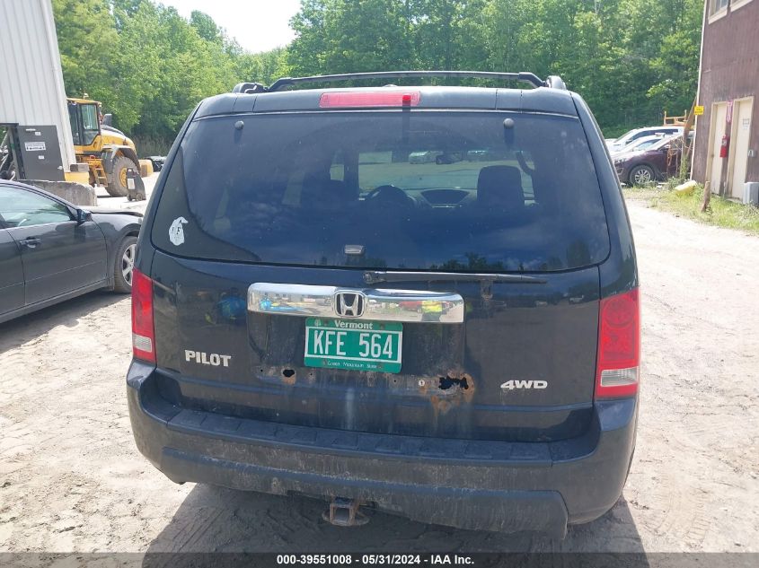 2009 Honda Pilot Ex-L VIN: 5FNYF48539B033758 Lot: 39551008