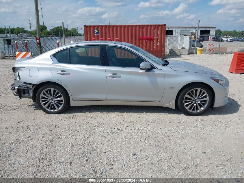 2018 Infiniti Q50 3.0T Luxe VIN: JN1EV7AR5JM610888 Lot: 39551059