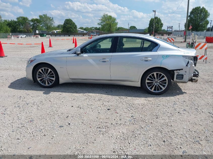 2018 Infiniti Q50 3.0T Luxe VIN: JN1EV7AR5JM610888 Lot: 39551059