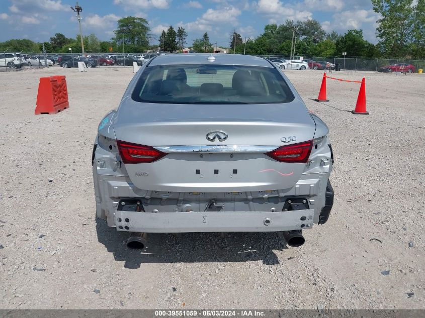 2018 Infiniti Q50 3.0T Luxe VIN: JN1EV7AR5JM610888 Lot: 39551059