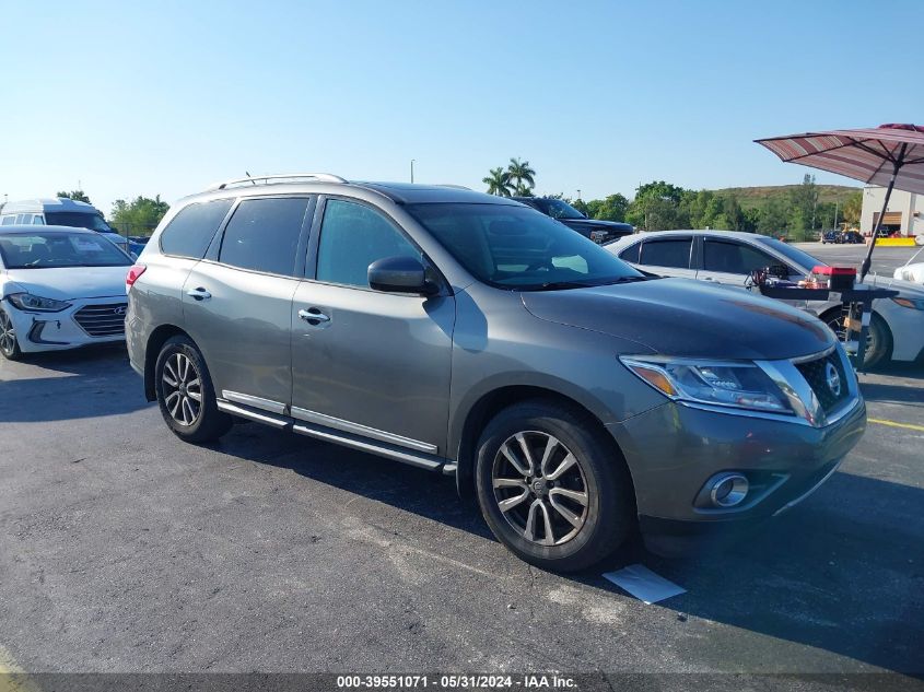 2015 Nissan Pathfinder Sl VIN: 5N1AR2MN4FC701641 Lot: 39551071