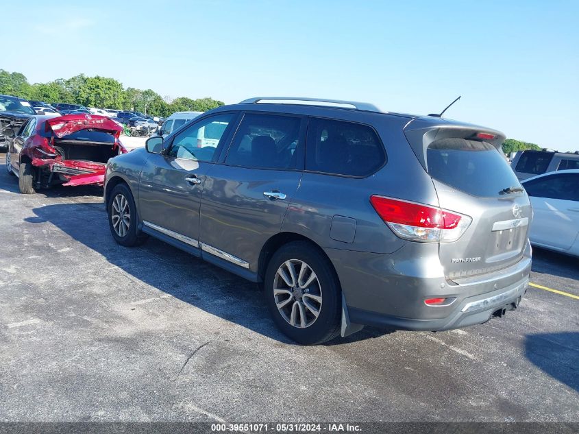 2015 Nissan Pathfinder Sl VIN: 5N1AR2MN4FC701641 Lot: 39551071