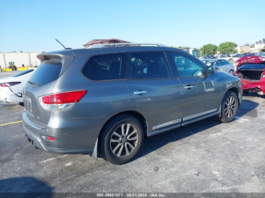 2015 Nissan Pathfinder Sl VIN: 5N1AR2MN4FC701641 Lot: 39551071