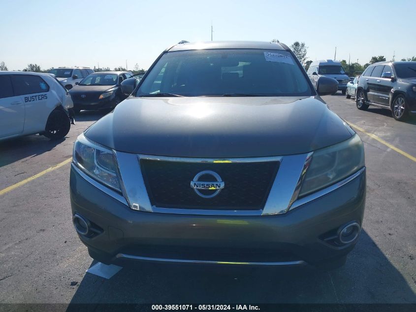 2015 Nissan Pathfinder Sl VIN: 5N1AR2MN4FC701641 Lot: 39551071