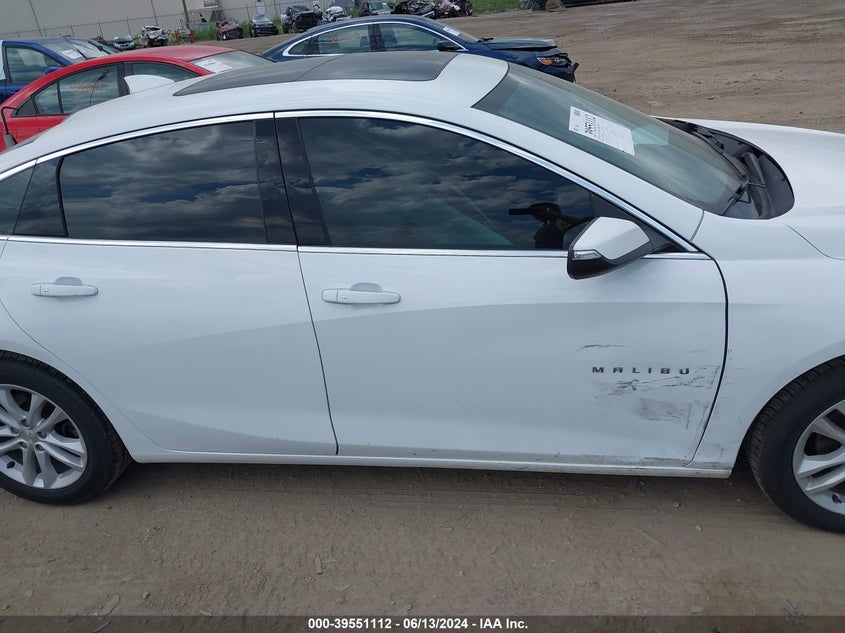 2018 Chevrolet Malibu Lt VIN: 1G1ZD5STXJF131251 Lot: 39551112