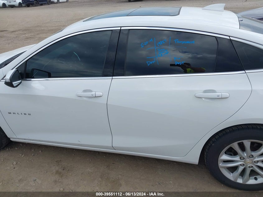 2018 Chevrolet Malibu Lt VIN: 1G1ZD5STXJF131251 Lot: 39551112
