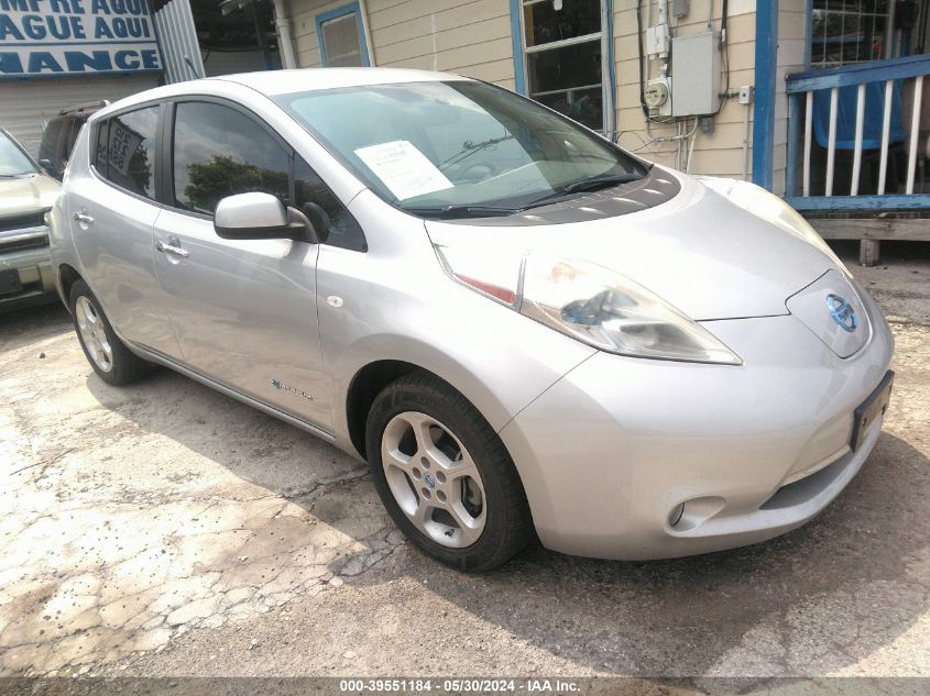 2012 Nissan Leaf Sl VIN: JN1AZ0CP7CT018312 Lot: 39551184