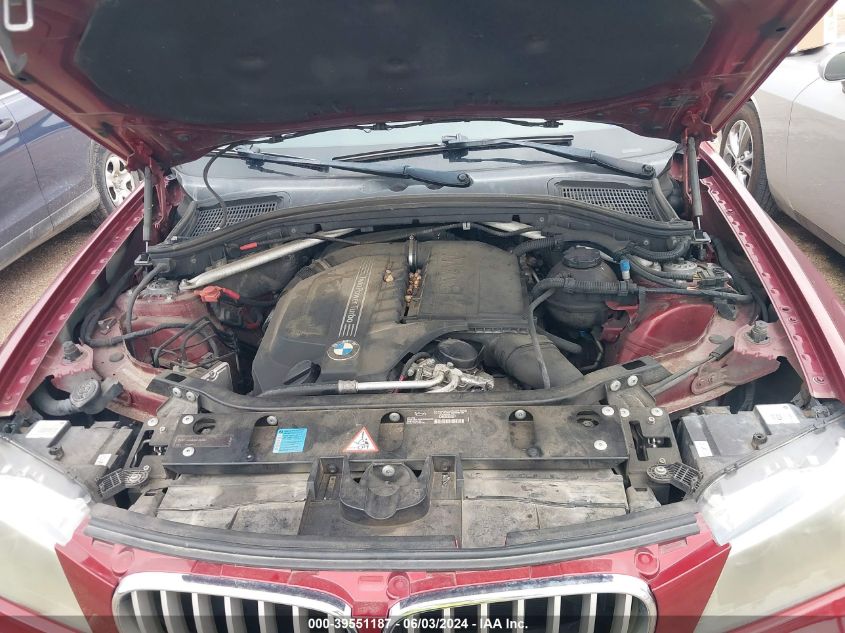 2011 BMW X3 xDrive35I VIN: 5UXWX7C51BL730053 Lot: 39551187