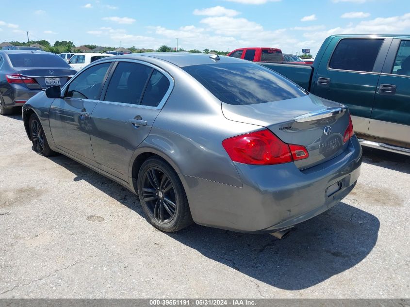 2011 Infiniti G25 VIN: JN1DV6APXBM603053 Lot: 39551191