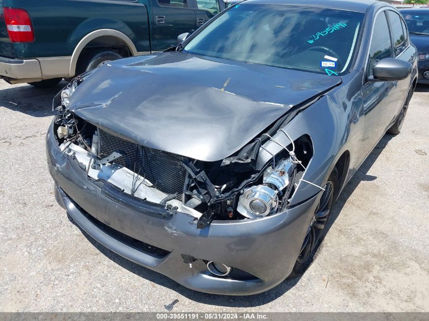 2011 Infiniti G25 VIN: JN1DV6APXBM603053 Lot: 39551191