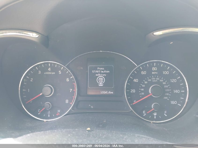 2017 Kia Forte Ex VIN: 3KPFL4A83HE091877 Lot: 39551269