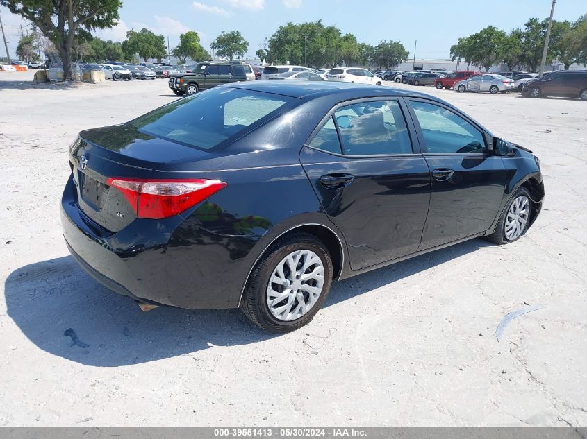 2017 Toyota Corolla Le VIN: 2T1BURHE2HC926130 Lot: 39551413