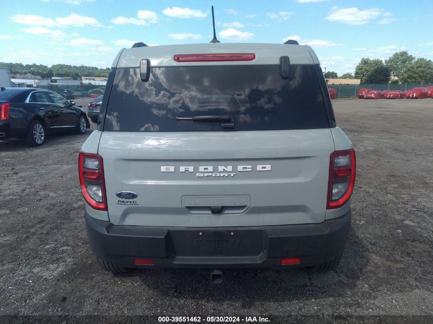 2023 Ford Bronco Sport Big Bend VIN: 3FMCR9B63PRE28336 Lot: 39551462