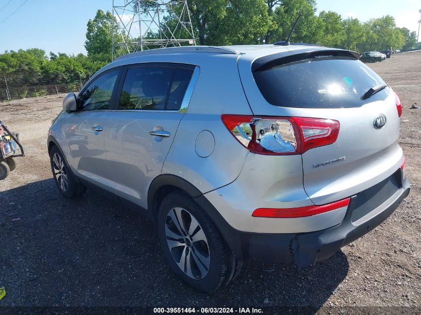 2013 Kia Sportage Ex VIN: KNDPC3A29D7485310 Lot: 39551464