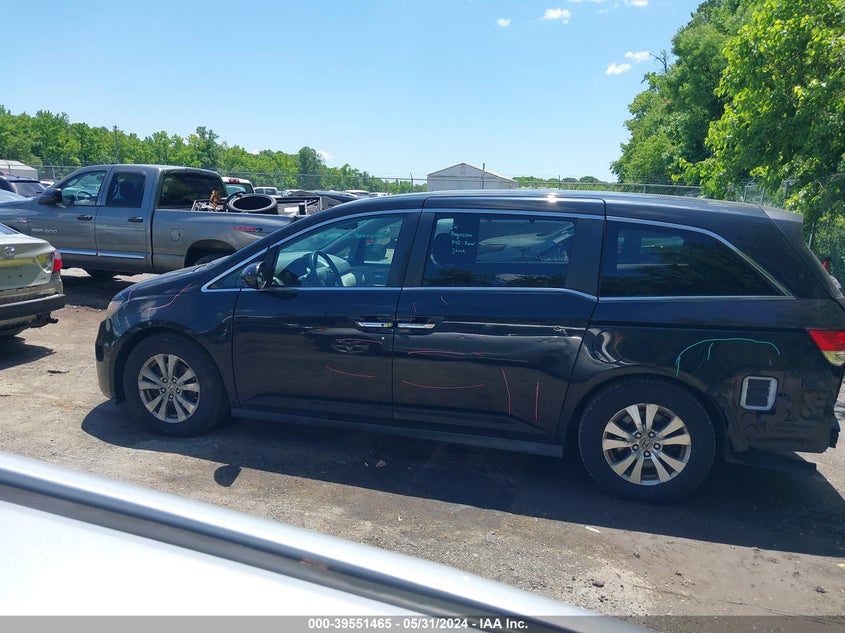 2014 Honda Odyssey Ex-L VIN: 5FNRL5H66EB123458 Lot: 39551465