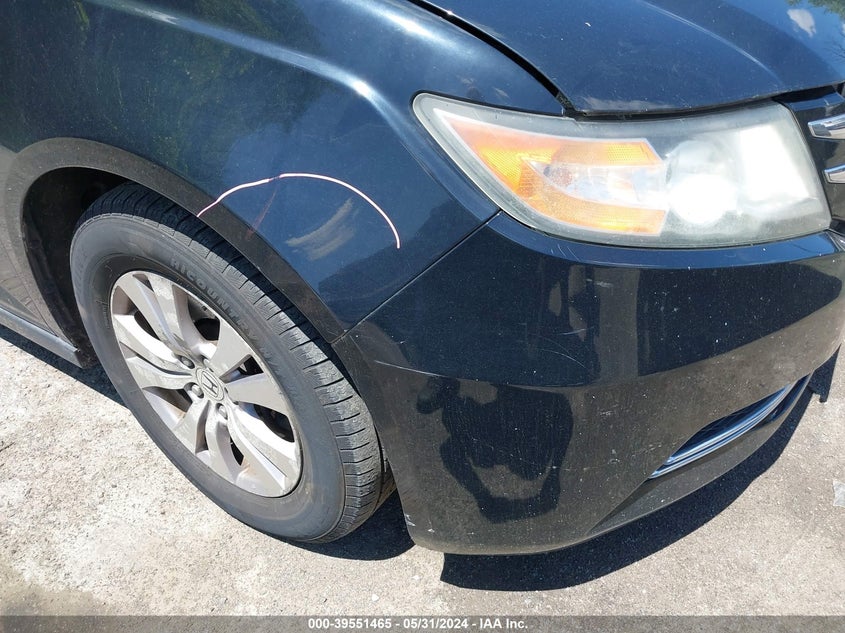 2014 Honda Odyssey Ex-L VIN: 5FNRL5H66EB123458 Lot: 39551465