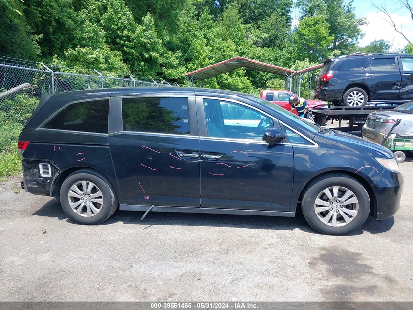 2014 Honda Odyssey Ex-L VIN: 5FNRL5H66EB123458 Lot: 39551465