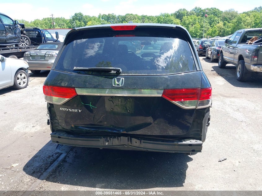 2014 Honda Odyssey Ex-L VIN: 5FNRL5H66EB123458 Lot: 39551465