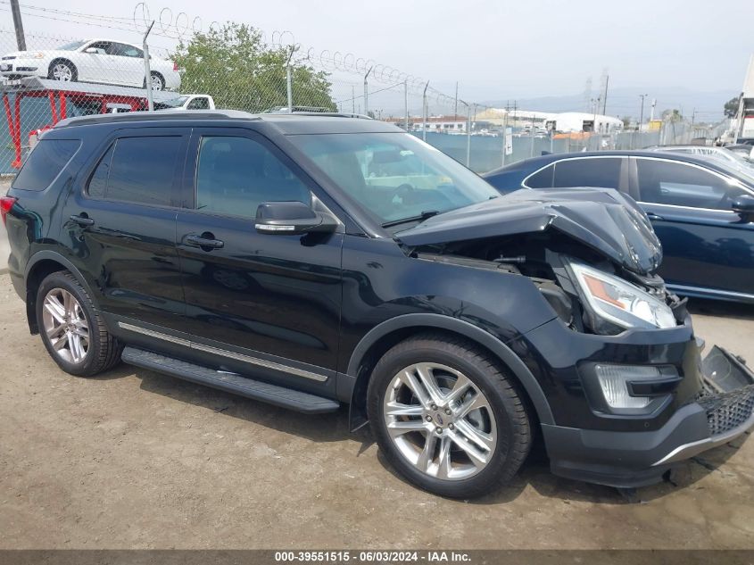 2017 Ford Explorer Xlt VIN: 1FM5K7D8XHGA76624 Lot: 39551515