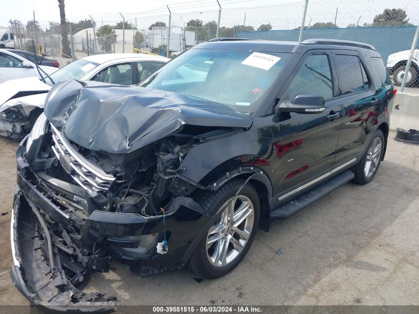 2017 Ford Explorer Xlt VIN: 1FM5K7D8XHGA76624 Lot: 39551515